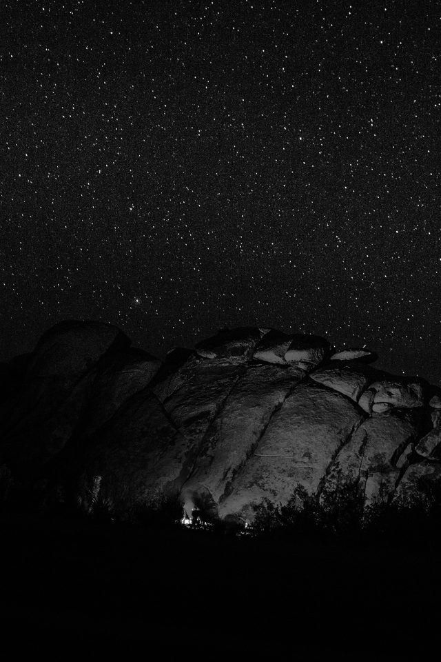 Mystery Rock Night Sky Star Nature Dark Android wallpaper