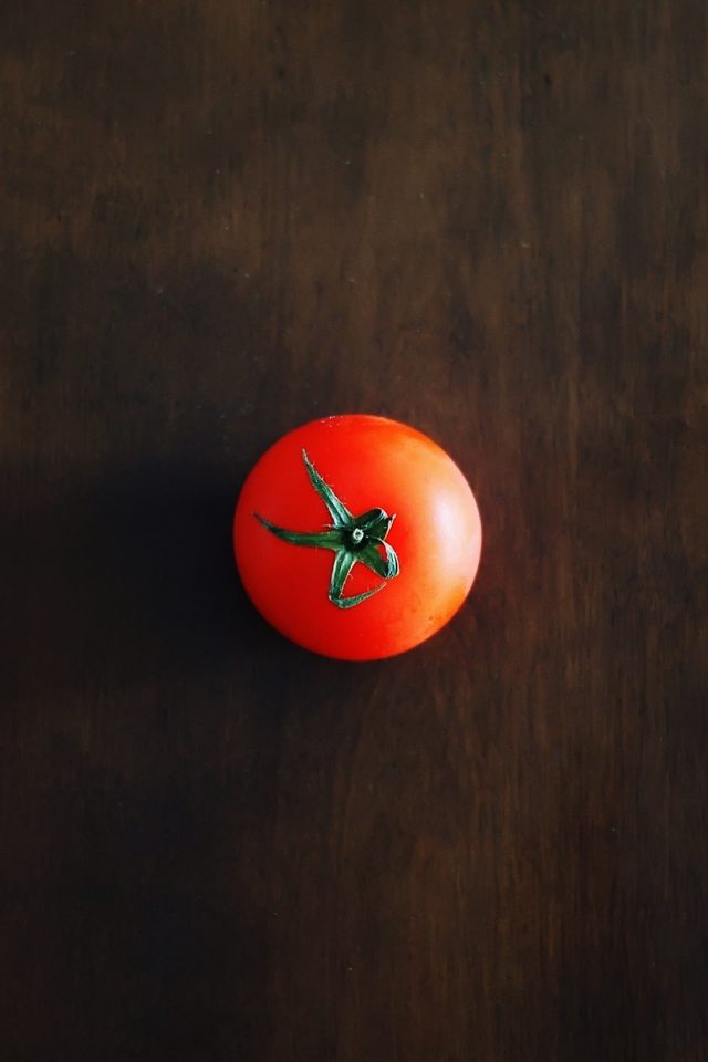 One Tomato Food Nature Android wallpaper