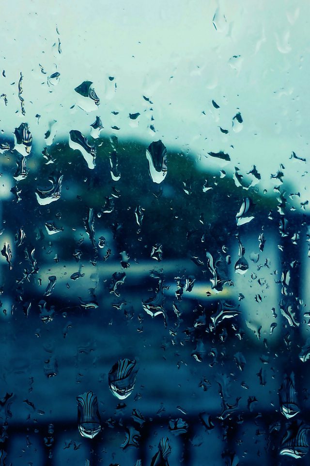 Rain Bokeh Window Drops Nature Android wallpaper