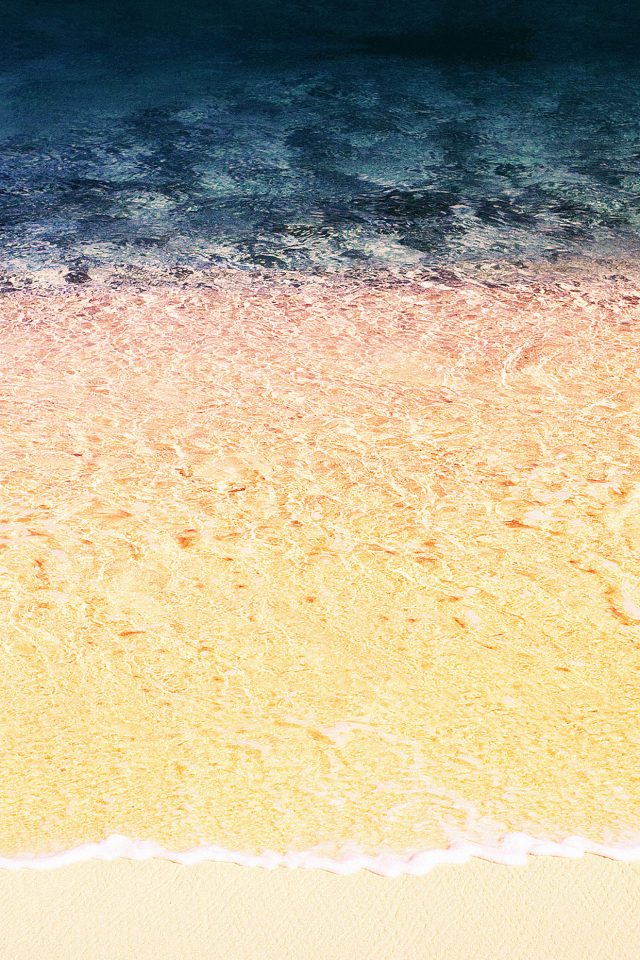 Rainbow Beach Sea Nature Android wallpaper