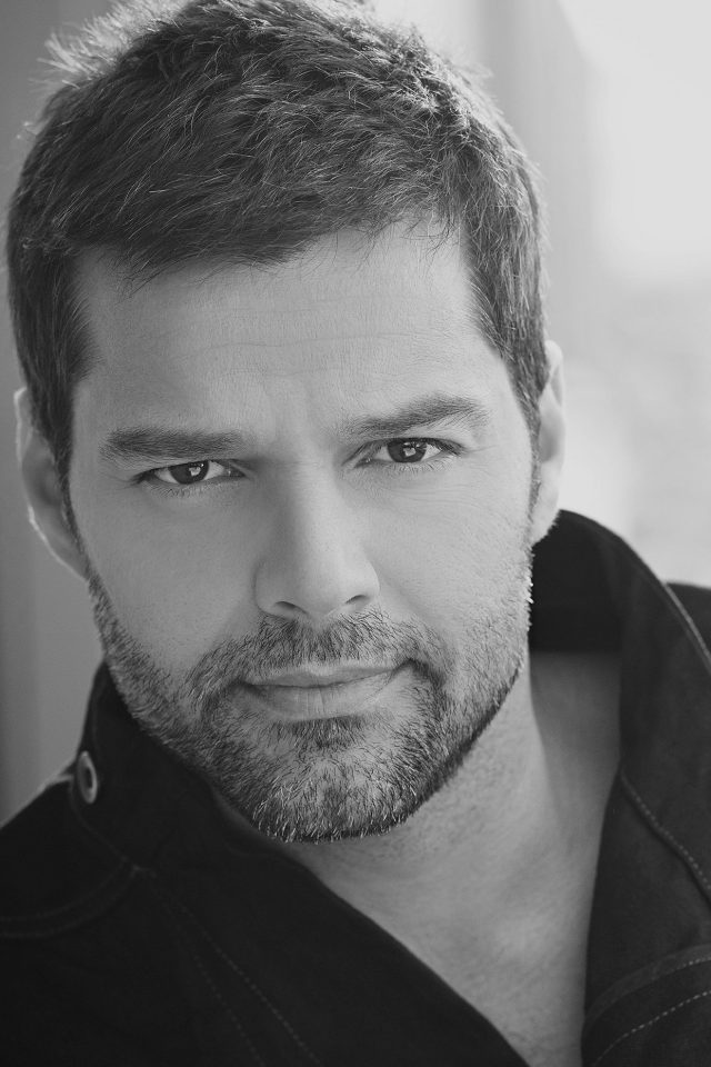 Ricky Martin Music Artist Singer Celebrity Dark Bw Android wallpaper