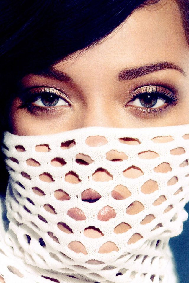 Rihanna In Dress Music Girl Face Android wallpaper