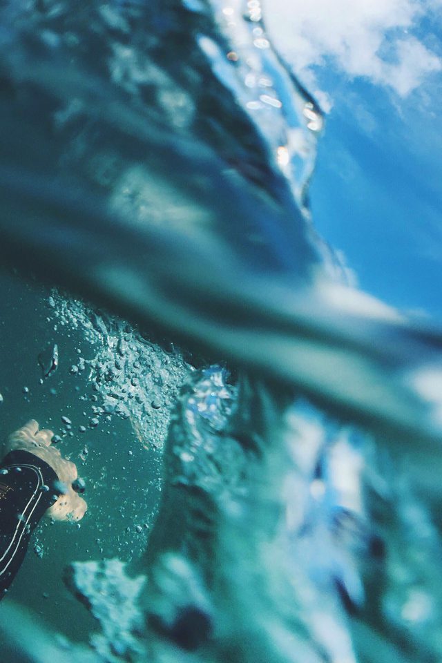 Sea Blue Nature Swim Underwater Summer Android wallpaper
