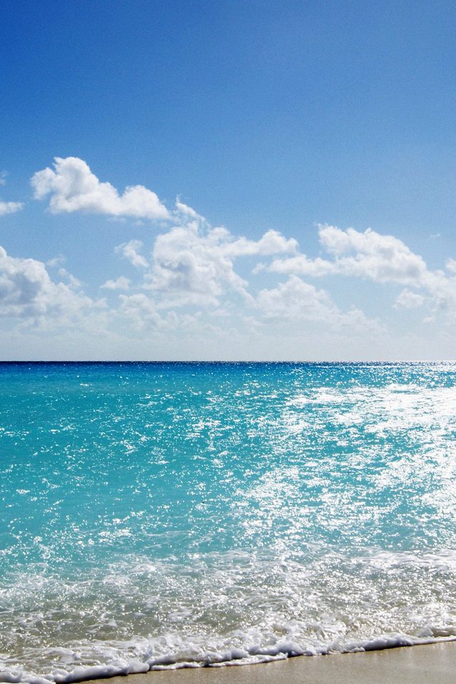 Sea Water Ocean Sky Sunny Nature Android wallpaper