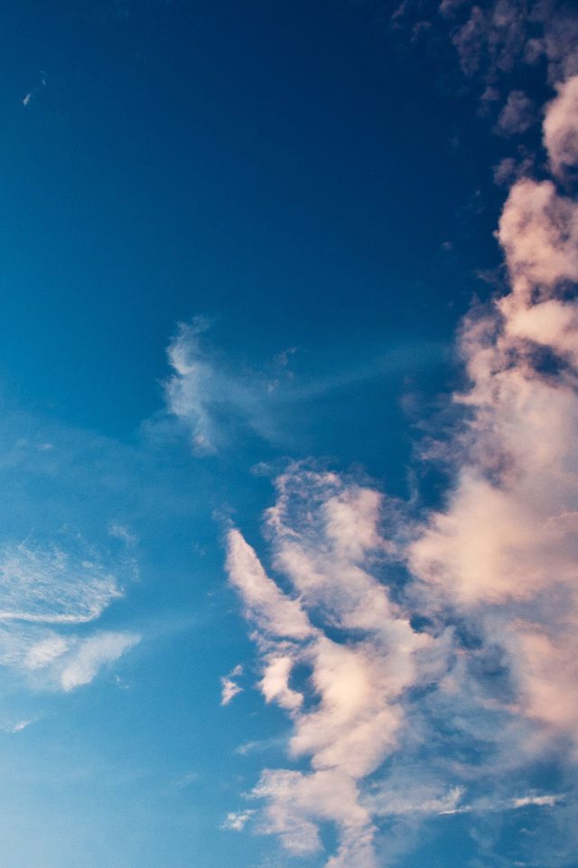Sky Blue Cloud Sunny Clear Nature Android wallpaper