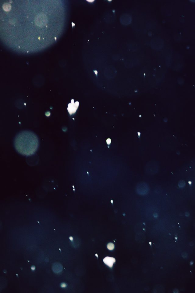 Snow Falling Dark Nature Pattern Android wallpaper