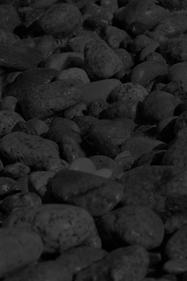 Stone Rocks Beach Nature Pattern Dark Android wallpaper