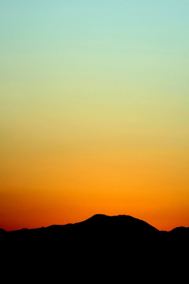 Sunset Sky Minimal Nature Red Android wallpaper