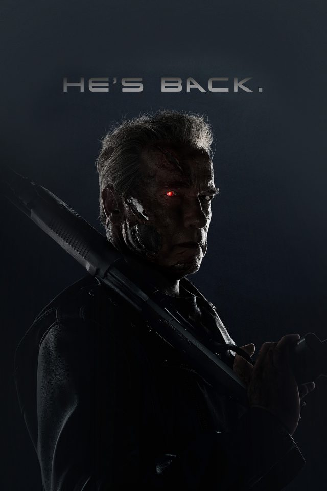 Terminator He Is Back Film Arnold Hero Android wallpaper