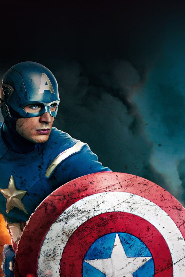 Wallpaper Captain America Avengers Illust Film Android wallpaper