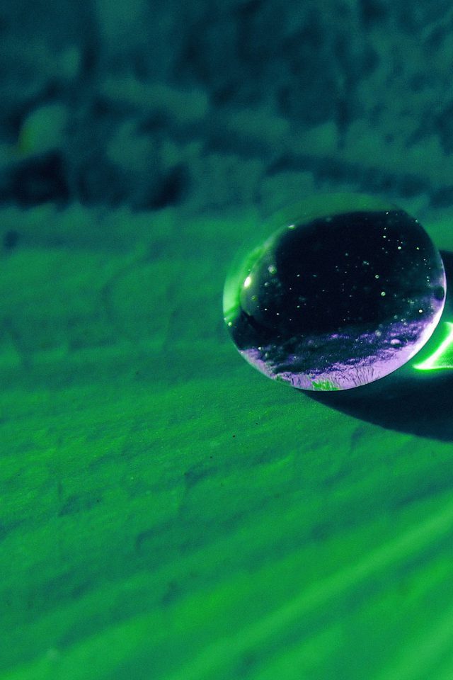 Water Drop On Green Flower Nature Android wallpaper