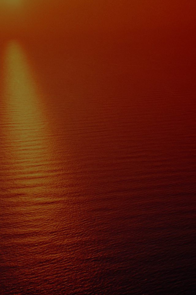 Water Ocean Red Sunset Nature Dark Texture Pattern Android wallpaper