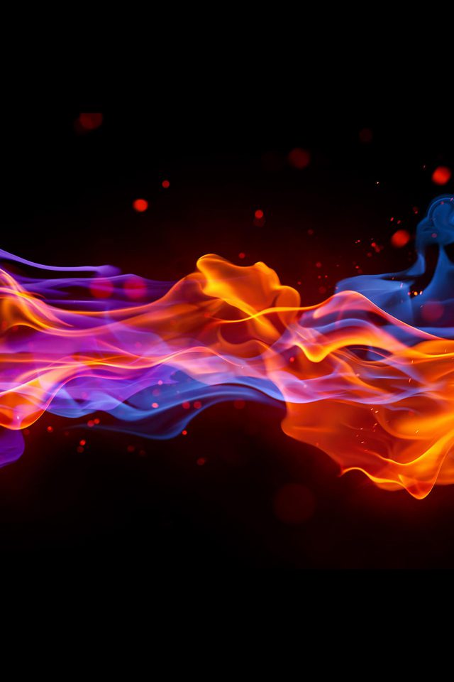Fire Cold Abstract Pattern Android wallpaper