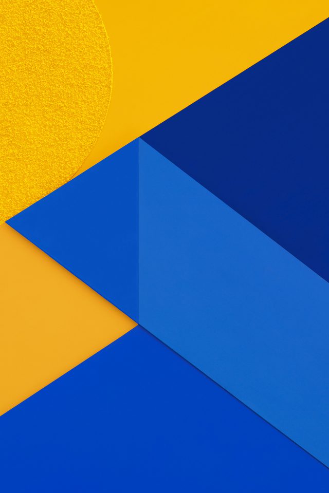 Android Marshmallow New Blue Yellow Pattern Android wallpaper