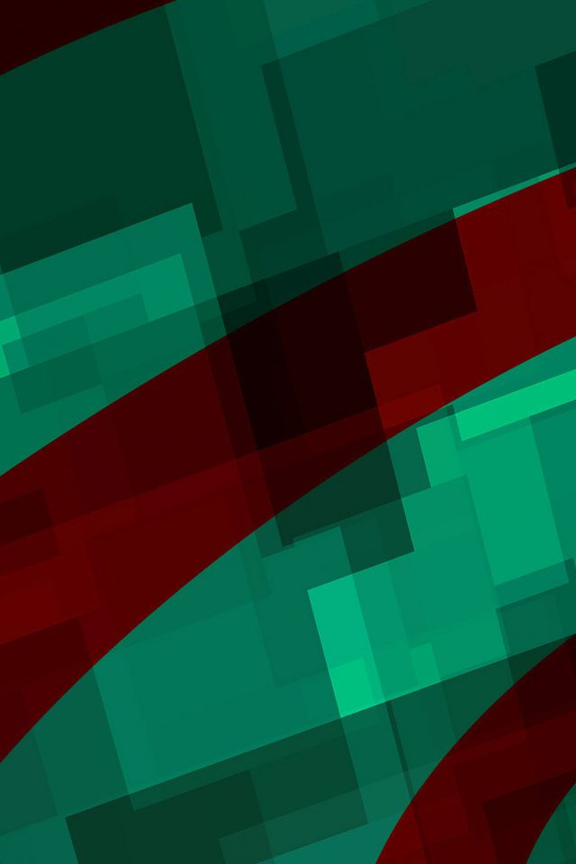 Art Green Red Block Angle Abstract Pattern Android wallpaper