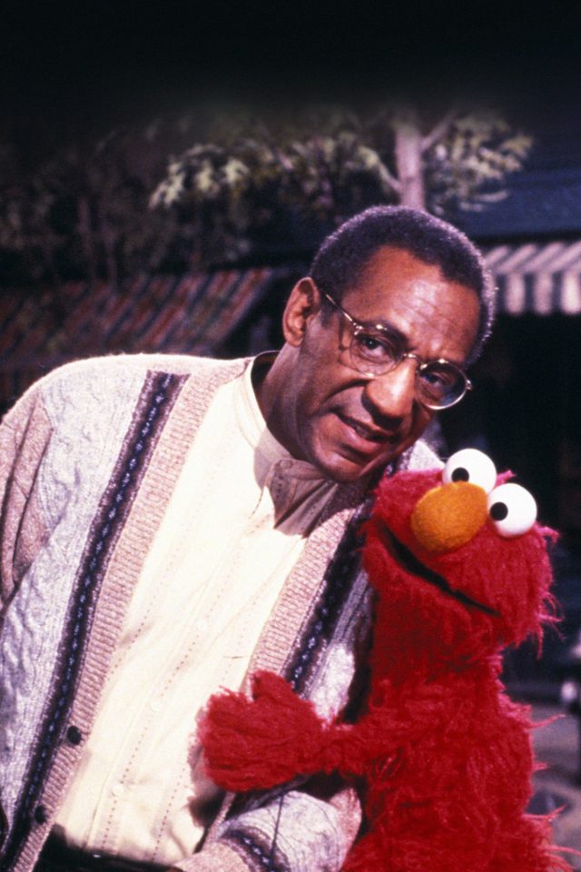 Bill Cosby With Sesame Street Elmo Android wallpaper