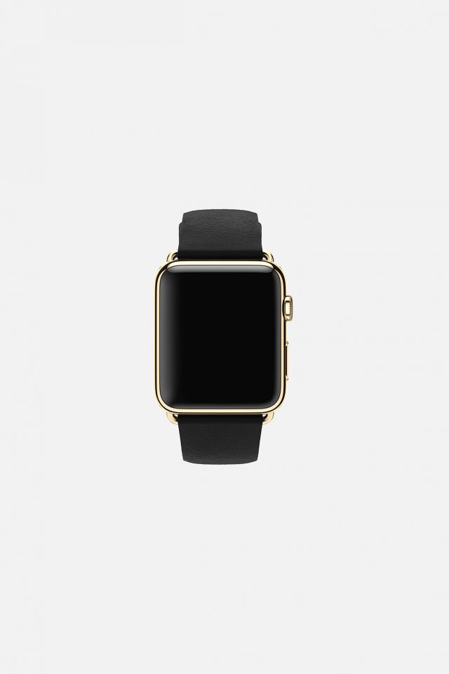 Dark Black Apple Watch Simple Art Android wallpaper