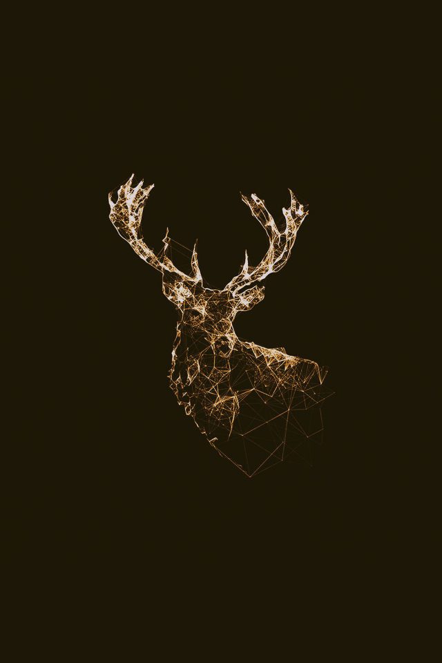 Deer Animal Illust Choco Android wallpaper