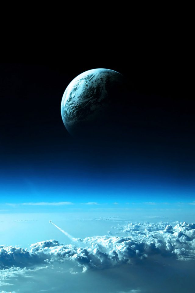 Earth View From Earth Space Android wallpaper