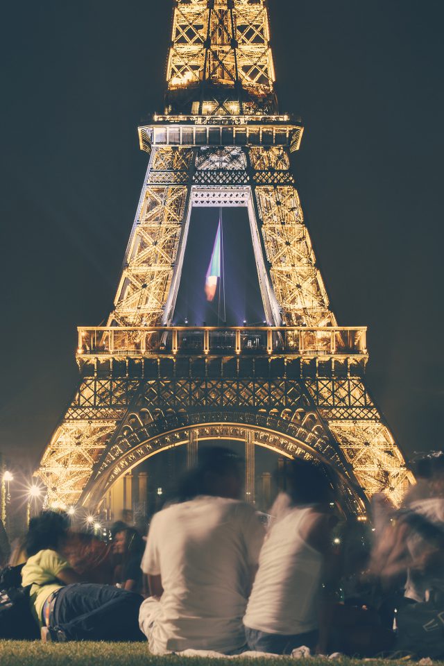 Happy Paris Eiffel Tower France Tour Night City Android wallpaper