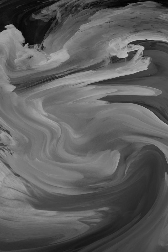 Hurricane Swirl Abstract Art Paint Dark Bw Pattern Android wallpaper