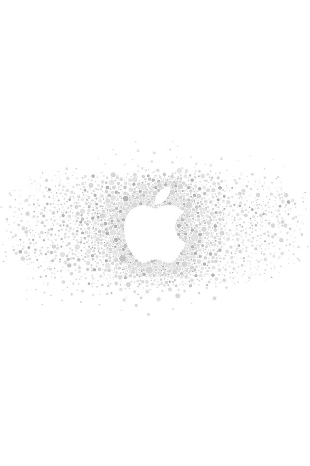 Logo Art Apple Rainbow Minimal White Android wallpaper