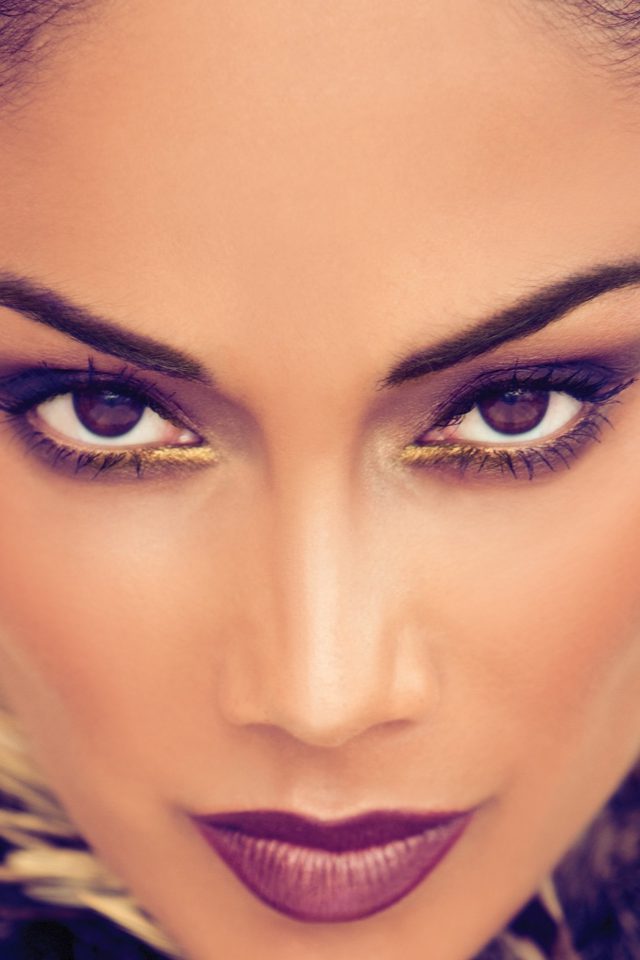 Nicole Scherzinger Artist Face Android wallpaper