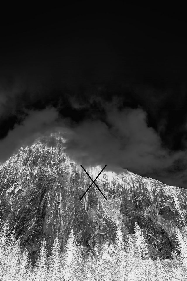 Os X Yosemite Mac Apple Dark Night Android wallpaper