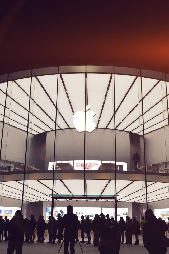 Photo Apple Store Event City Architecture Flare Android wallpaper