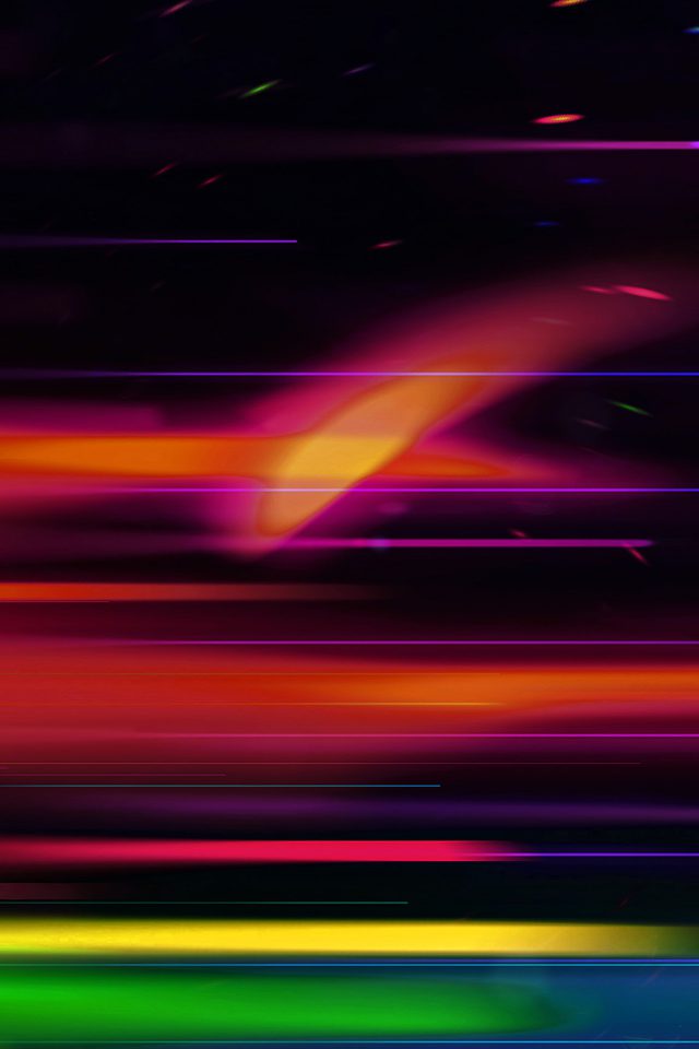 Rainbow Line Art Abstract Color Pattern Android wallpaper