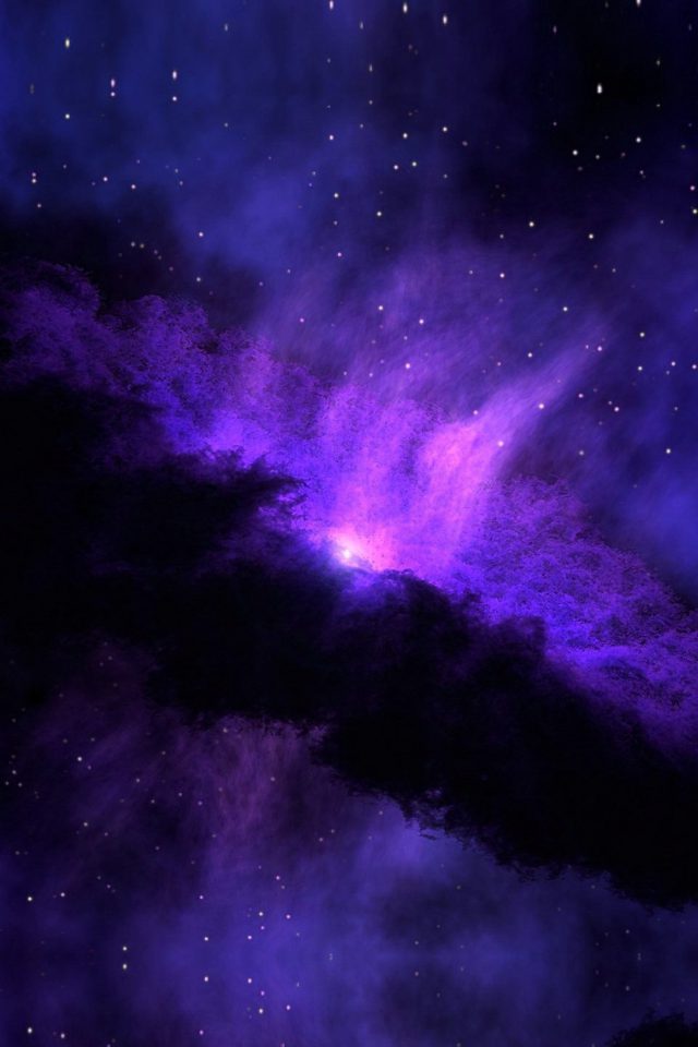 Space Blue Nebula Star Awesome Android wallpaper