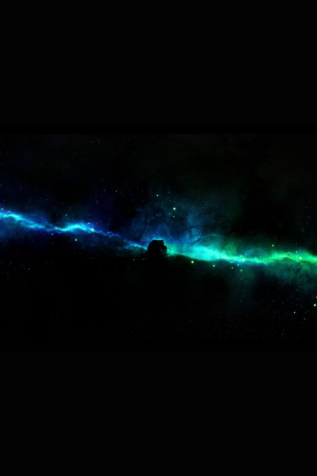 Star Road River Space Dark Aurora Android wallpaper