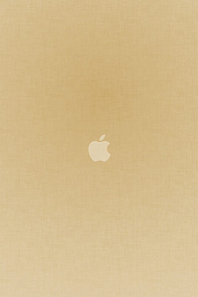 Tiny Apple Gold Minimal Android wallpaper