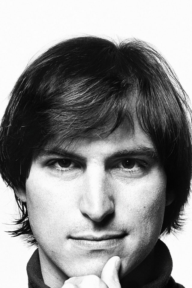 Young Steve Jobs Face Android wallpaper