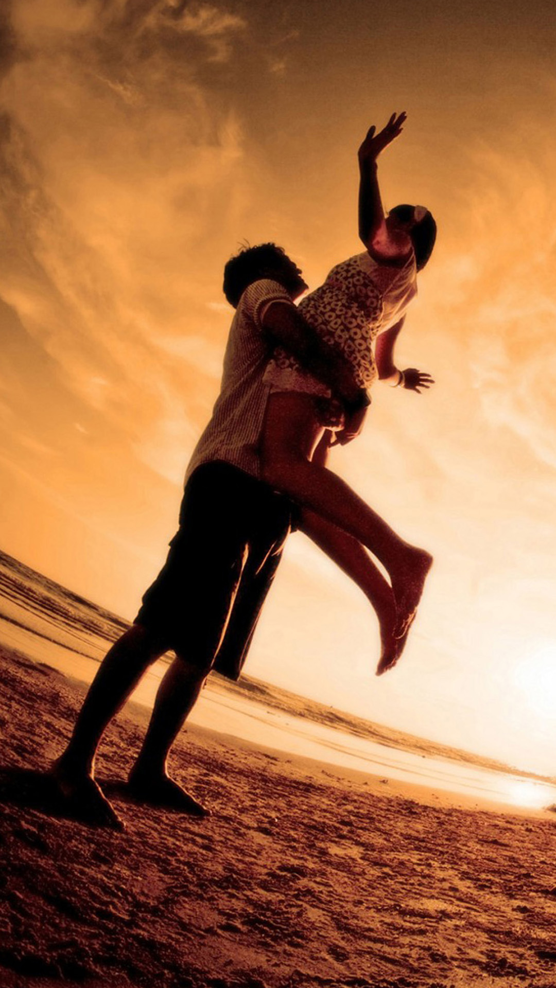 Beach Love Android wallpaper