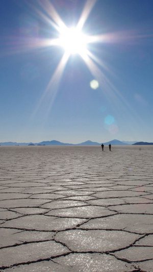 Dry lands and sun Android wallpaper