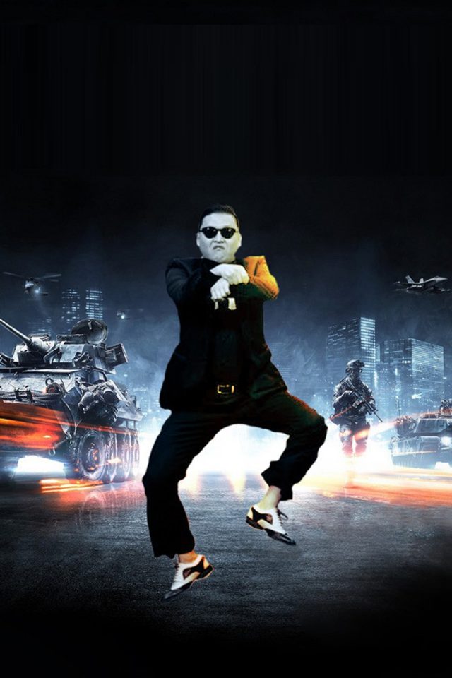 Funny Gangnam Style Android wallpaper