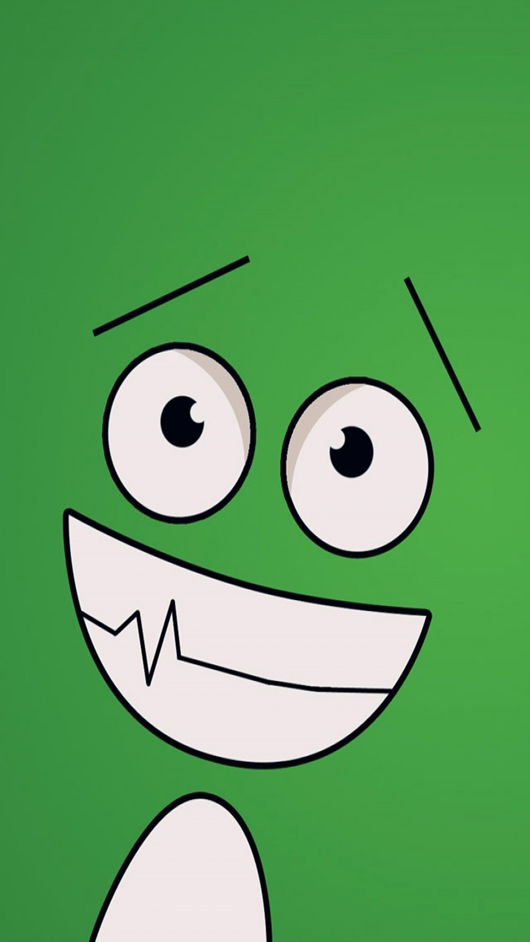 Green Smiley Android wallpaper