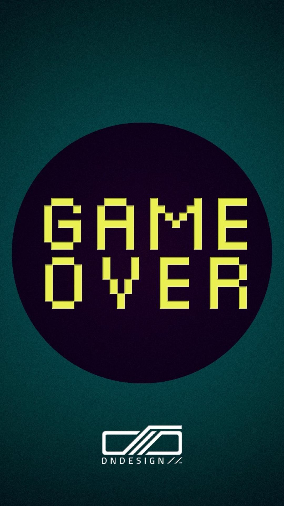  Game  over quote  iPhone wallpaper  Android wallpaper  