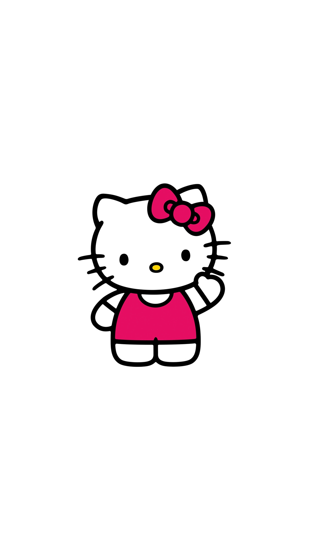 Hello Kitty Art Cute Logo Minimal Android wallpaper