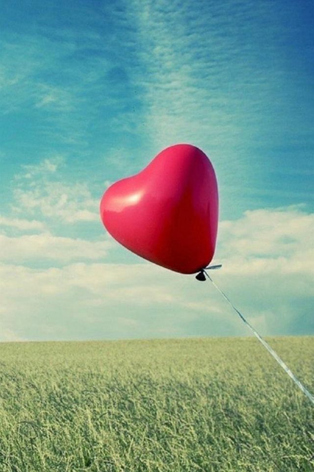 Love Heart Balloon Android wallpaper