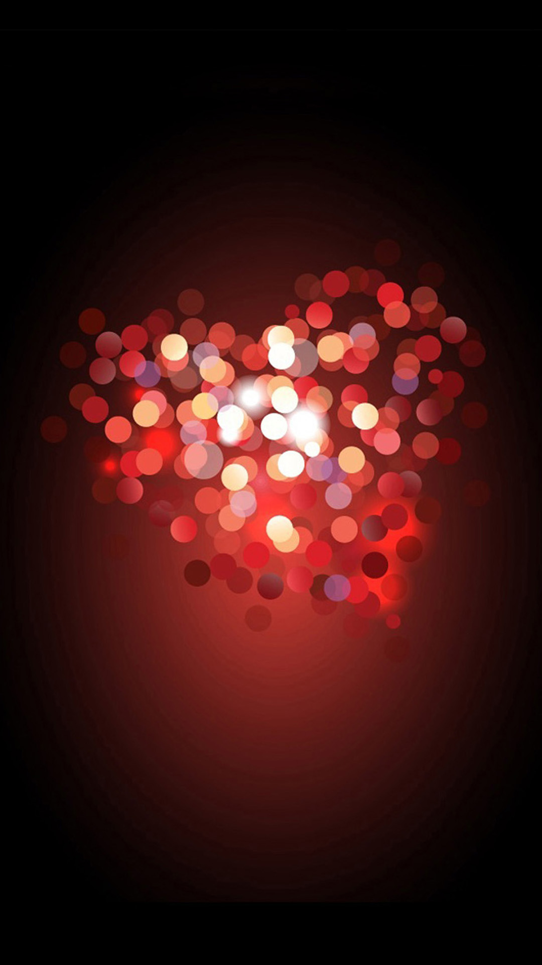 Love Heart Bokeh Android wallpaper