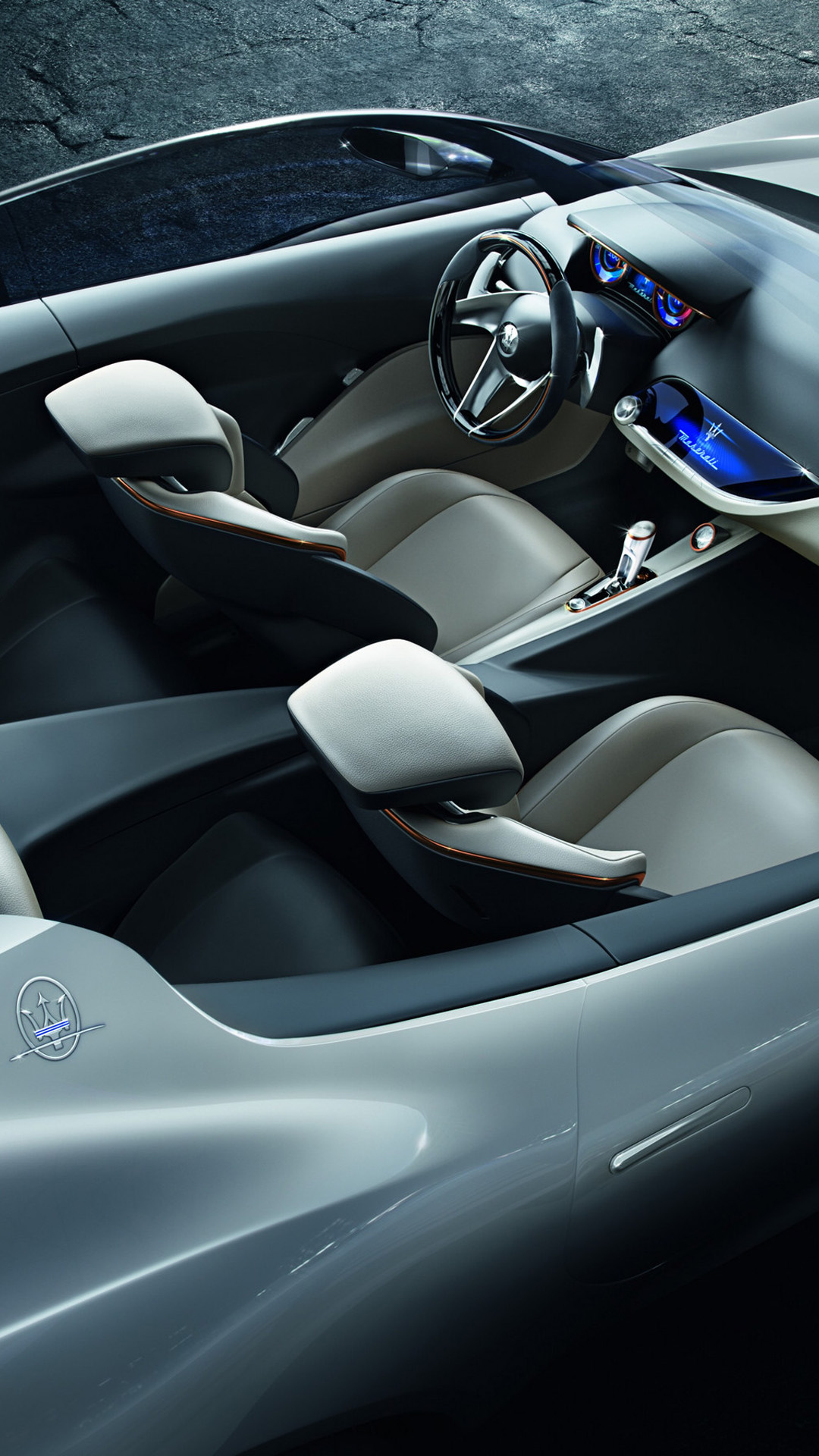 Maserati Concept Car Interior Android wallpaper