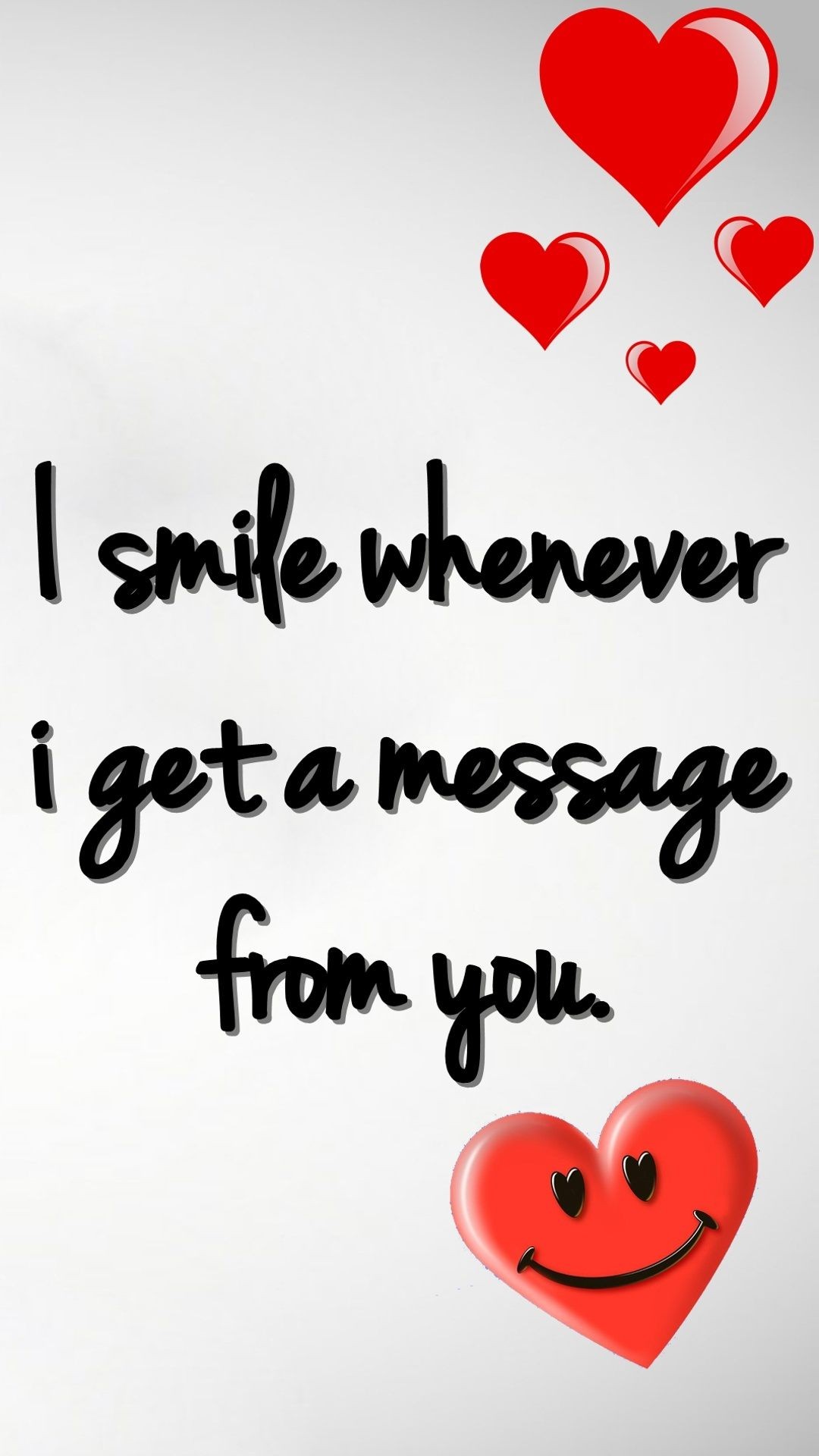 Smile Love Message Android wallpaper