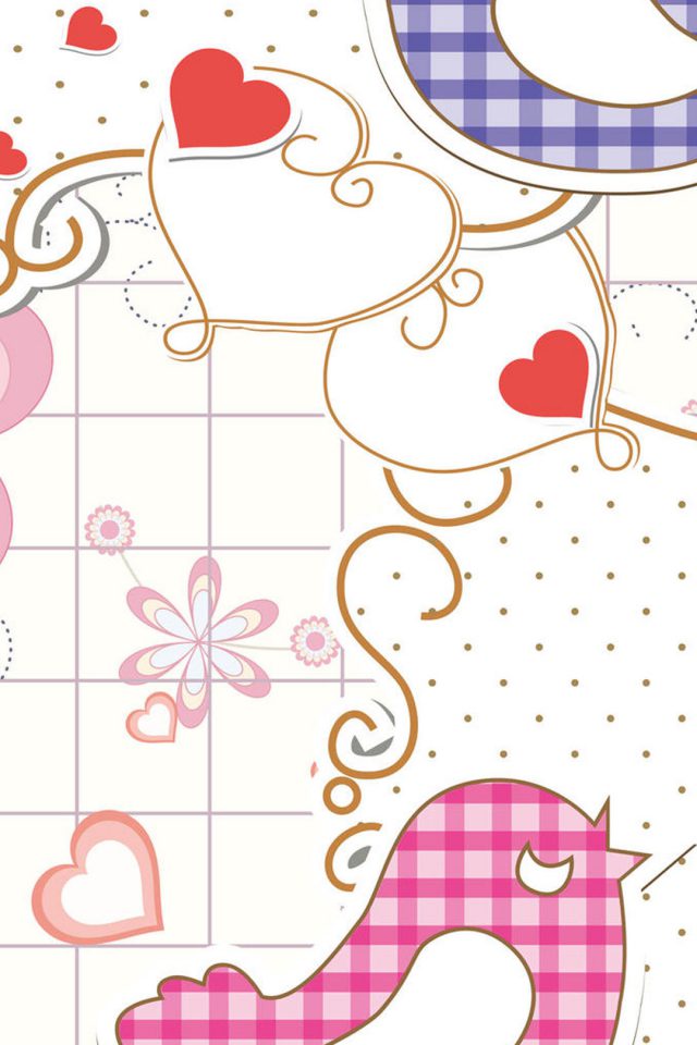 Sweet Love Illustration Android wallpaper