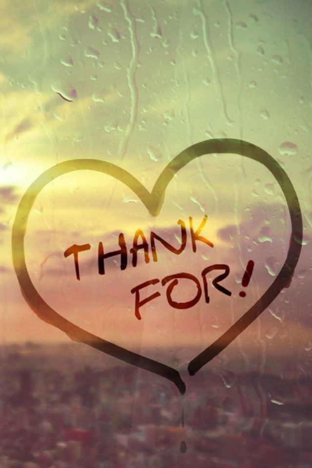 Thank You Heart Android wallpaper
