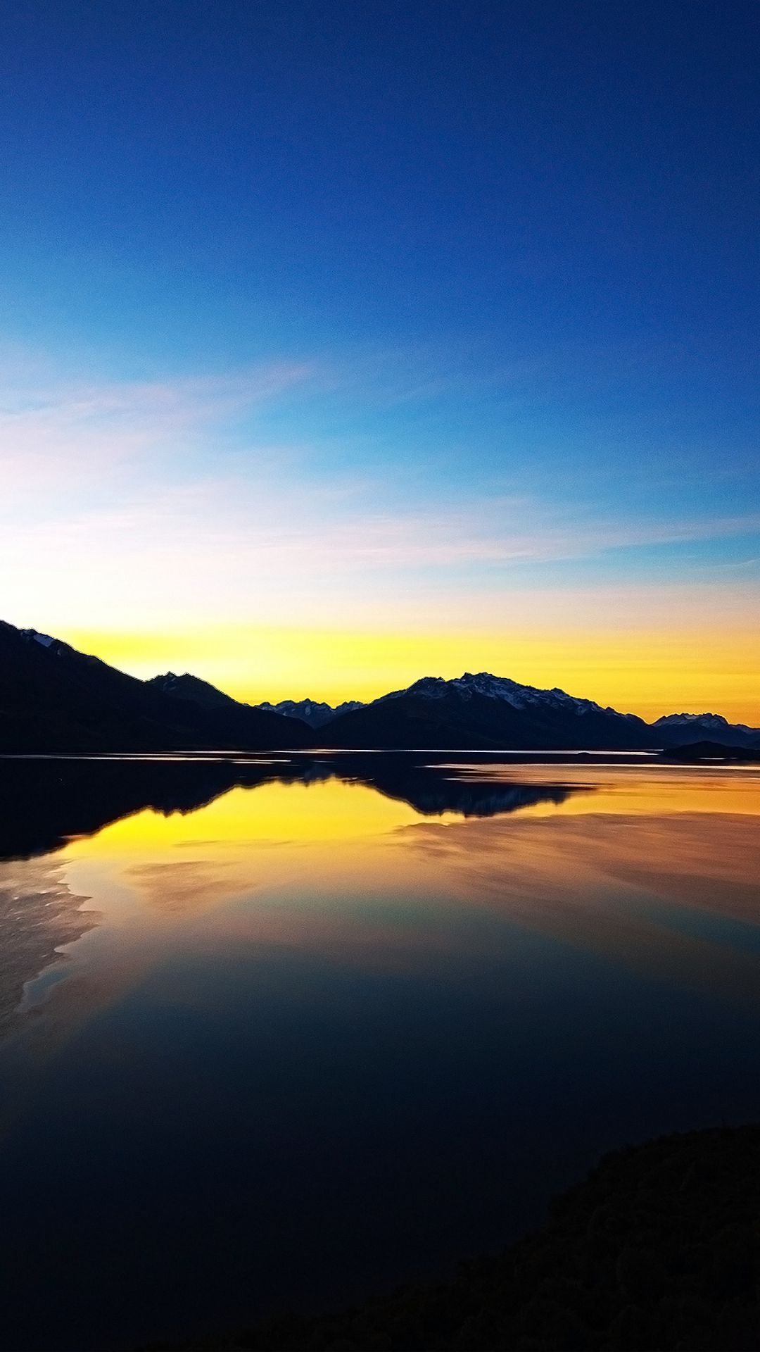 New Zealand Sunset Android wallpaper