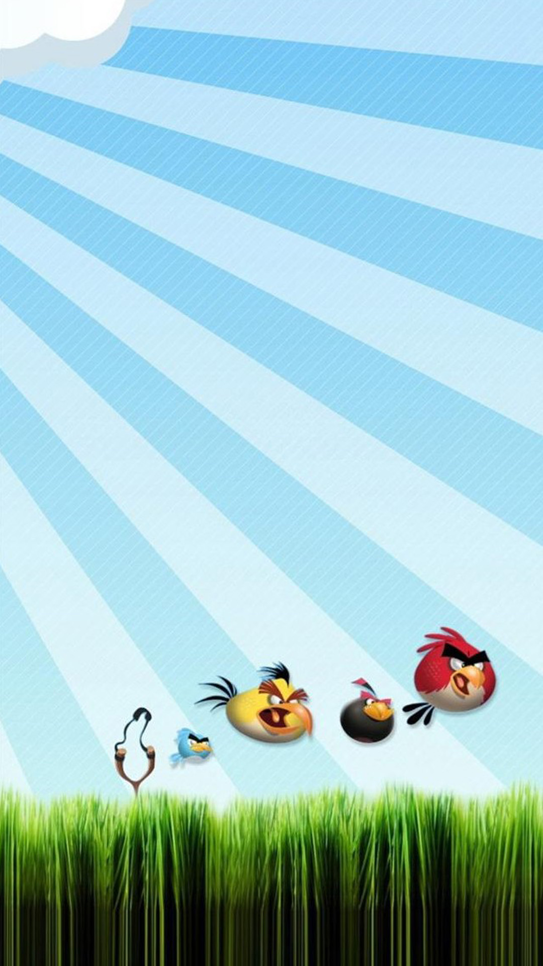 Angry Birds 3D Grass Android wallpaper