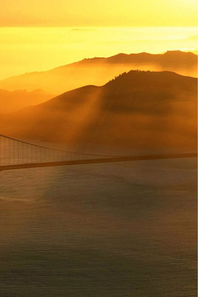 Bridge Sunrays Android wallpaper