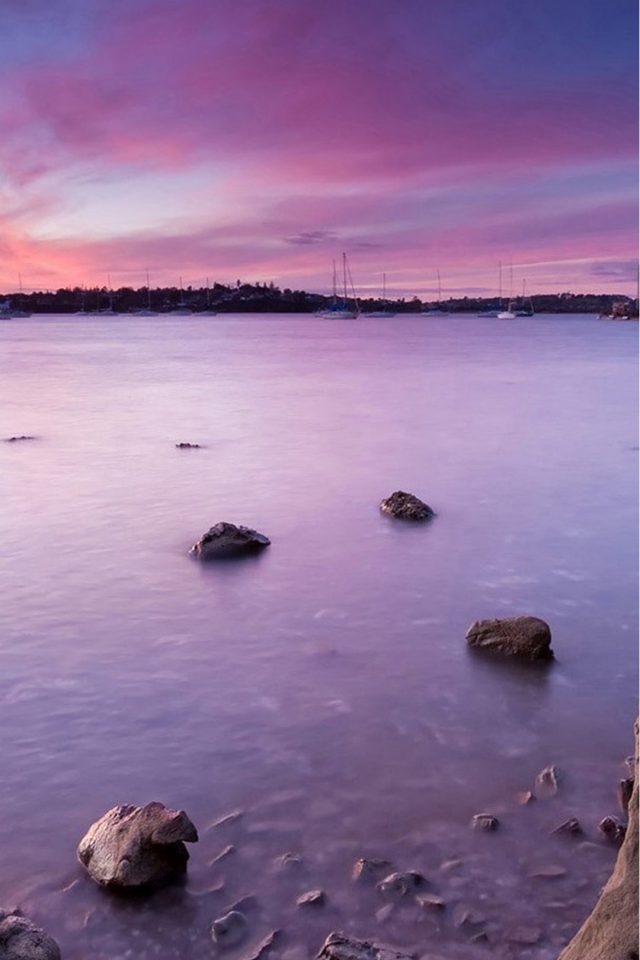Purple Sunset Android wallpaper